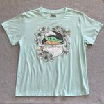 Star Wars The Mandalorian Floral Baby Yoda Grogu T-Shirt Size Large Photo 0