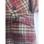 Laura Ashley Vintage brown Plaid Wool Blazer suede collar Equestrian Academia 4 Photo 10