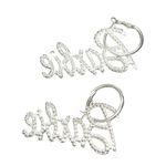4 for $25 Barbie rhinestone earrings Silver Photo 0