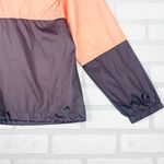 Columbia Women's Colorblock Windbreaker Jacket XL Peach Charcoal Lightweight Photo 8