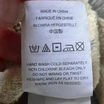 Madewell Geometric Embroidered Pattern Cotton Blend Cozy Cream Sweater Womens XS Photo 5