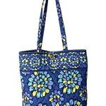 Vera Bradley Indigo Pop Blue Flower Tote Photo 0