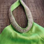 Retrofête Retrofete Maria Dress in Lime Punch Green Rhinestone Neckline Open Back Small Photo 2