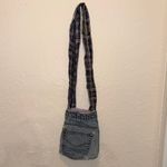 Handmade  possibly vintage Denim and Plaid Women's Crossbody Bag Photo 1