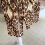 Club Z Animal Print Brown Multi Sequin Swim Beach Coverup L Tan Size L Photo 12
