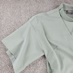 ASOS  Womens Dress 4 Mint Green Textured Wrap V Neck Plunge Kimono Tie Waist Photo 8