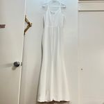 Dress the Population  Iris Plunge V-Neck Slit Crepe Gown Photo 5