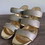 Katy Perry The Star Slip On Champagne Women's Heel Sandal Size 7.5 #831 Gold Photo 3