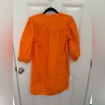 Maude Vivante Orange Thea Cotton Poplin Dress Size Large Photo 10