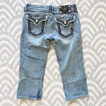 Miss Me  Women’s Low Rise Ripped Cropped Blue Denim Jeans 27 | JP5014CR-10 Photo 3