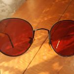 Giorgio Armani VINTAGE 90s  201 706 49 21 red Rx lens Unisex round sunglasses Photo 0