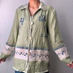 vintage grandma cardigan jacket Green Size M Photo 0