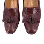 Salvatore Ferragamo Vintage  Brown Leather Kiltie Low Heel Shoes Size 7.5 AA Photo 2