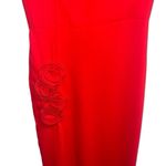 Amanda Uprichard  X Revolve Wolfe Maxi Gown In Crimson Red Rosettes Photo 5