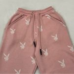 Playboy X Missguided Pink Bunny All Over Print Comfy Lounge Sweatpants Womens XS Photo 1