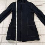 Giorgio Armani Womens Black Long Sleeve Snap Button Wool Blend Jacket Size 36 Photo 9
