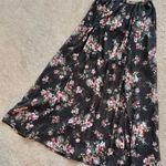 Hollister Floral gray see through maxi skirt. S Photo 0