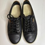 Ecco Soft 7 Black Leather Lace Up Sneakers Women's Size 39 Photo 2