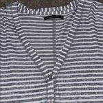 Abercrombie & Fitch ‎ Striped Button-Down Shirt, Long Sleeve Top, V-Neck - Medium Photo 2