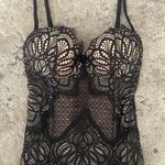 Victoria's Secret Victoria Secret Black Lace Bustier Top Photo 0
