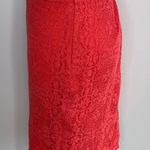 The Limited Red Lace Skirt- Ribbon Waistband- Satin Lining- Size 14 Photo 2
