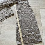 Venti6 Pants with Drawstring Made in Italy Tan SZ S Flowy‎ Wide Legs Brown Photo 4