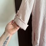 SUZY D London | Pink Linen Shirt Dress Swim Cover Up Tunic Top | One Size Size undefined Photo 7