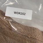 Mango Gold Shimmer Long Sleeve Round Neck Sweater Dress Size S Photo 9