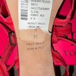 Kate Spade  ilene poppy red suede 4-inch heels with bows Made in Italy Size 9 M Photo 6