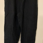 J.Jill Pure Jill Pants Women's SP Linen Black Pull On Crop Beach Coastal READ Photo 0