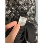 Talbots NWT  Black Metallic Silver Daisy A Line Pleated Tank Dress Party Size 18 Photo 8