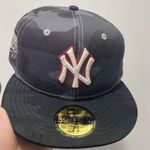 Hat club WWE Dudley Boyz New York Yankees inspo size 7 1/4 new era fitted brand new Gray Photo 0