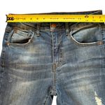 Risen Jeans Medium Wash Midrise Frayed Cuff Ankle Straight Jeans Womens 27 or 5 Blue Photo 12