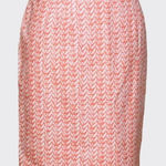 Cynthia Rowley  orange chevron abstract pencil skirt 4 Photo 0