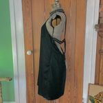 NBD NWT NBDxRevolve Lourdes Green Velvet High Neck Beaded Open Back Mini Dress~ L🧡🎀 Photo 6