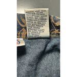 Bill Blass Jeans Vintage 90's Floral Printed Denim Jacket Blue Tan Size P Large Photo 4