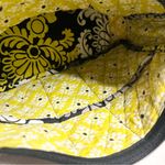 Vera Bradley Baroque Black Yellow Gray White Retired Pattern Shoulder Bag Purse Photo 12