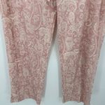 Lucky Brand  Pajamas Women XL Pink Cream Paisley Print Tank Top Drawstring Pants Photo 6