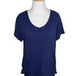 Habitat  Navy Blue 100% Cotton Short Sleeve T-Shirt Top Size Small womens Photo 6