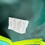 KAVU  Sling Bag Teal Green Neon Yellow Zip Crossbody Fanny Pack Photo 5