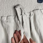 One5One Stitch Fix Linen blend high waist pull on shorts natural hue size S Tan Photo 4