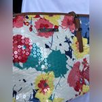 Nine West It Girl Sequin Floral Tote Purse Photo 3