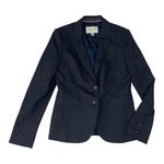 Banana Republic  womens 8 wool blend blazer dark blue suit jacket business work Photo 0
