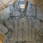 Lucky Brand 2024 Womens Tomboy Trucker Denim Jacket Sz XL Light Wash Rigid Jean Photo 1