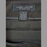 Larry Levine NWT  Poly Blend Stretch Black Skirt Horizontal Pleats Sz 14 Photo 3