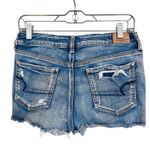 American Eagle White Crochet Pockets High Rise Shorts Size 8 Cut Off Stretch Photo 5