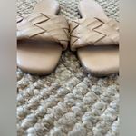 Nicole Miller Casual Slip On Quilted Slide Flats Tan Size 8.5 Photo 1