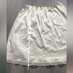 Vintage Warner's Off White‎ Ivory Lace Trim Slip Mini Skirt Size L White Size L Photo 5