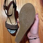 Top Moda Gold and Black Espadrille Wedges Photo 1