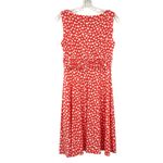 Eliza J  Polka Dot Coral Casual Dress Photo 4